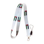 Filistin Bayrağı 2 Desenli Boyun Askı ipi ve Telefon Askısı + Kartlık