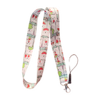 Sevimli Kedi Desenli Boyun Askı ipi ve Telefon Askısı + Kartlık