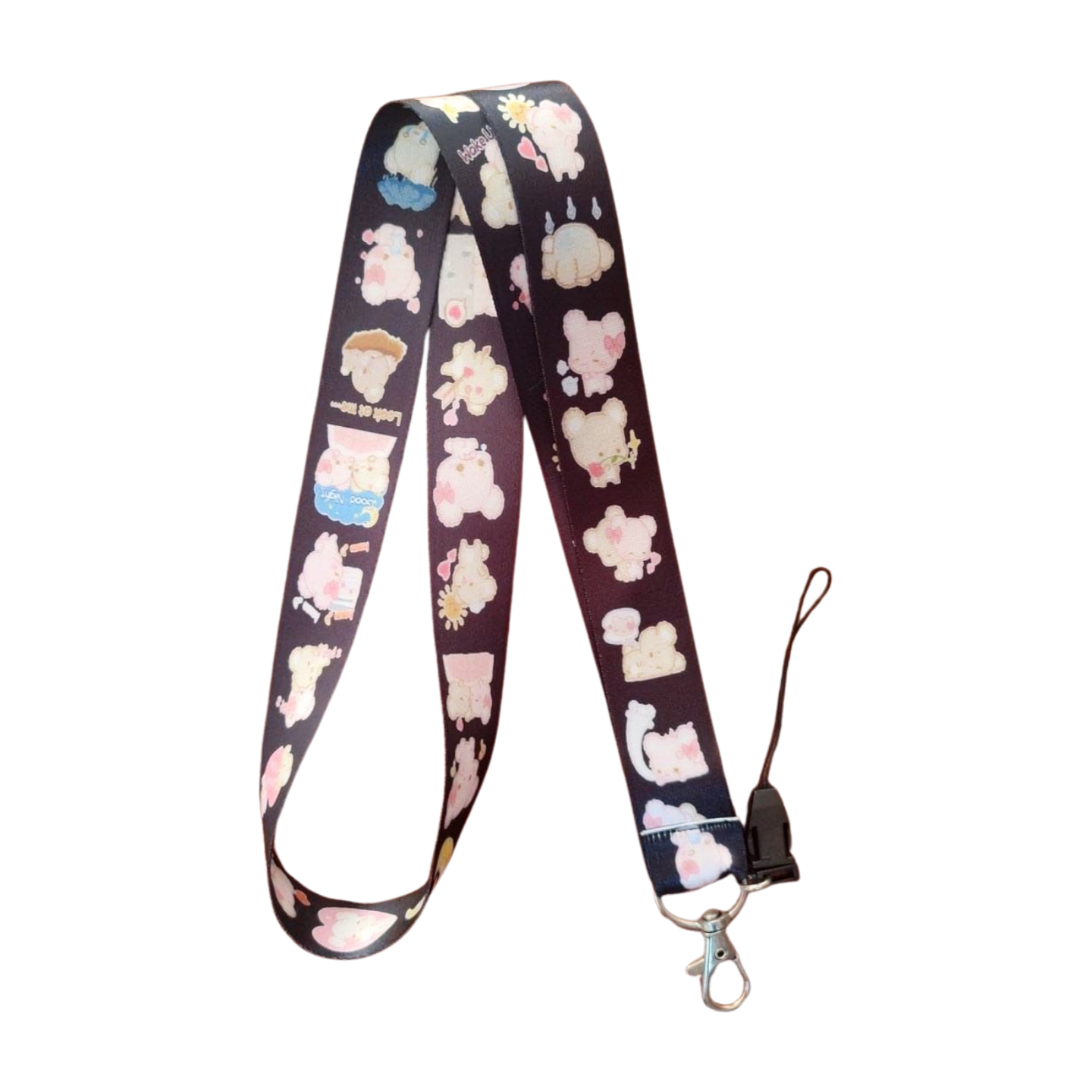 Sevimli Ayıcıklar 5 Desenli Boyun Askı Ipi ve Telefon Askısı + Kartlık