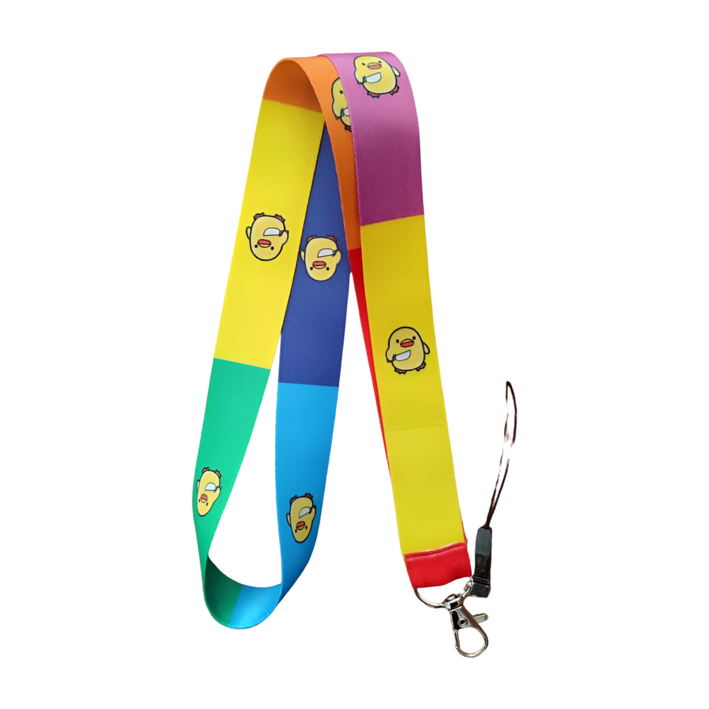 Civciv 3 Desenli Boyun Askı ipi ve Telefon Askısı + Kartlık