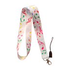 Nota 3 Desenli Boyun Askı ipi ve Telefon Askısı + Kartlık