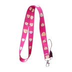 Pembe Civciv Boyun Askı ipi ve Telefon Askısı + Kartlık