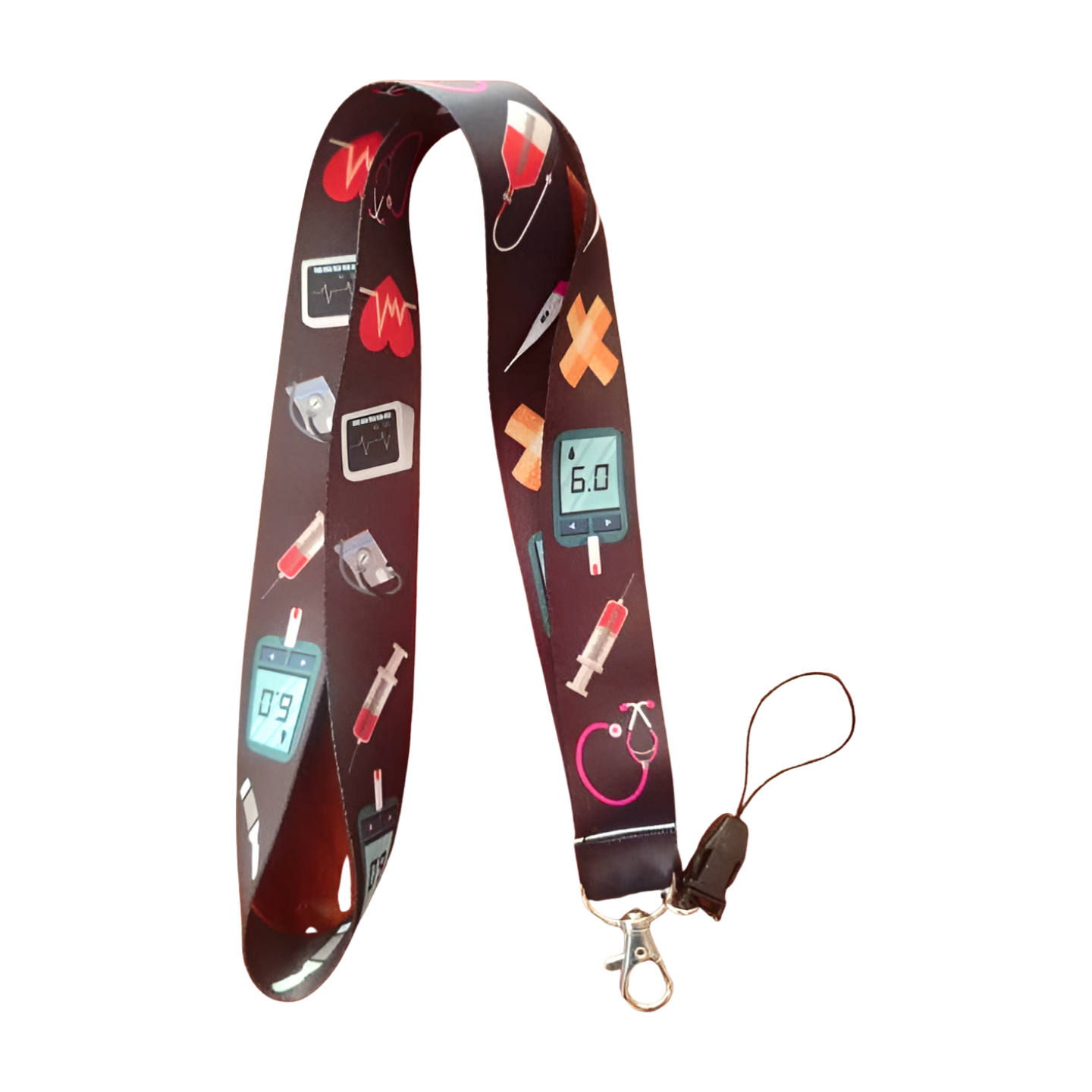 Hastane Sağlıkçı Araç Gereçleri Boyun Askı ipi ve Telefon Askısı + Kartlık