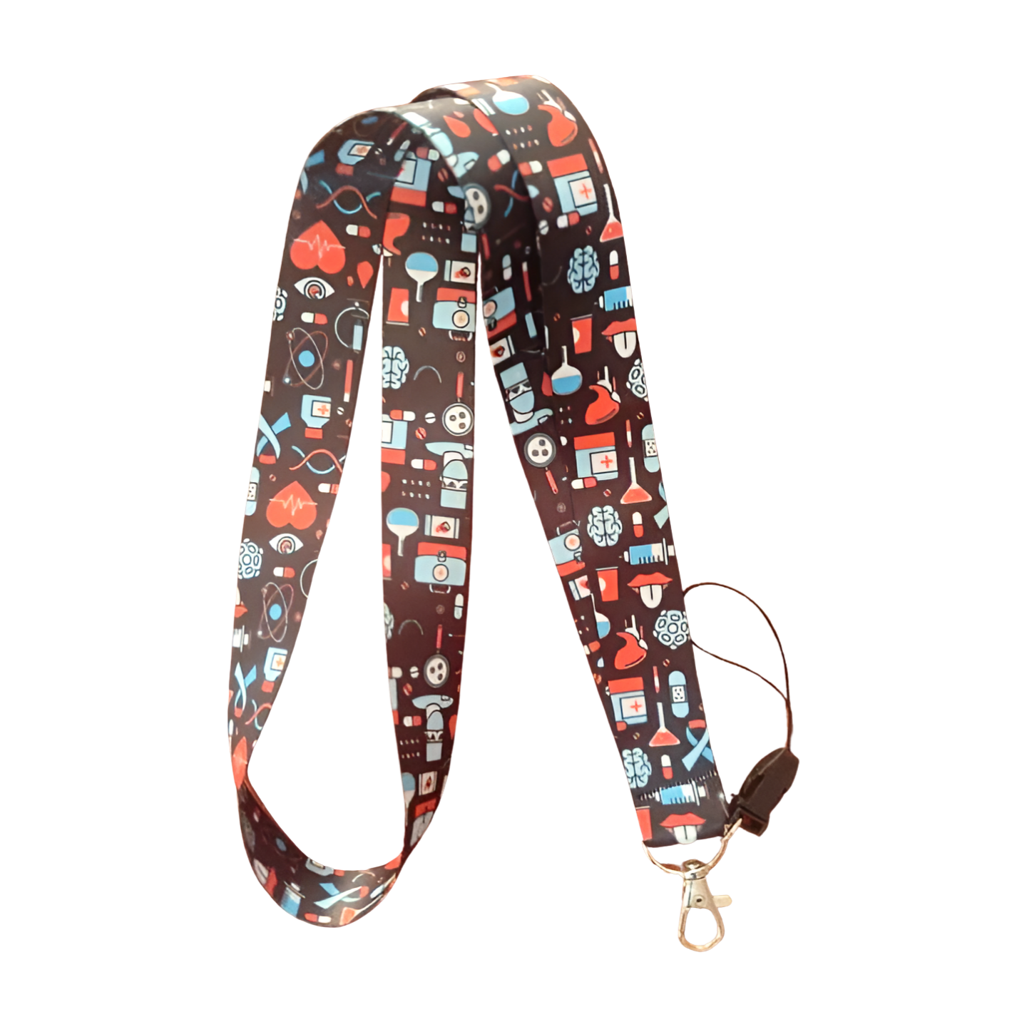 Hastane Doktor Hemşire 2 Boyun Askı ipi ve Telefon Askısı + Kartlık