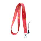 Kırmızı Sarı Atatürk Imzalı Boyun Askı ipi ve Telefon Askısı + Kartlık