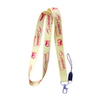 Sarı Kırmızı Atatürk Imzalı Boyun Askı ipi ve Telefon Askısı + Kartlık